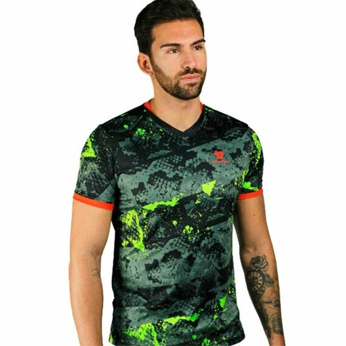 T-shirt de Sport à Manches Courtes Cartri Cobra Padel Noir Vert
