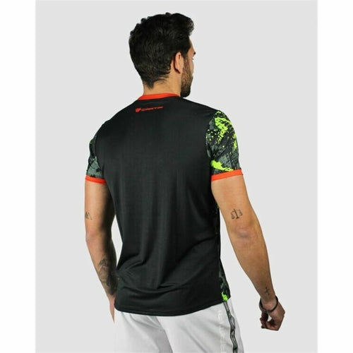 T-shirt de Sport à Manches Courtes Cartri Cobra Padel Noir Vert