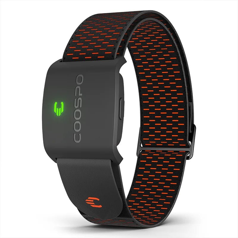 COOSPO HW9 Heart Rate Monitor Armband – BLE 5.0 & ANT+, HR Zones, HRV, 35H Battery